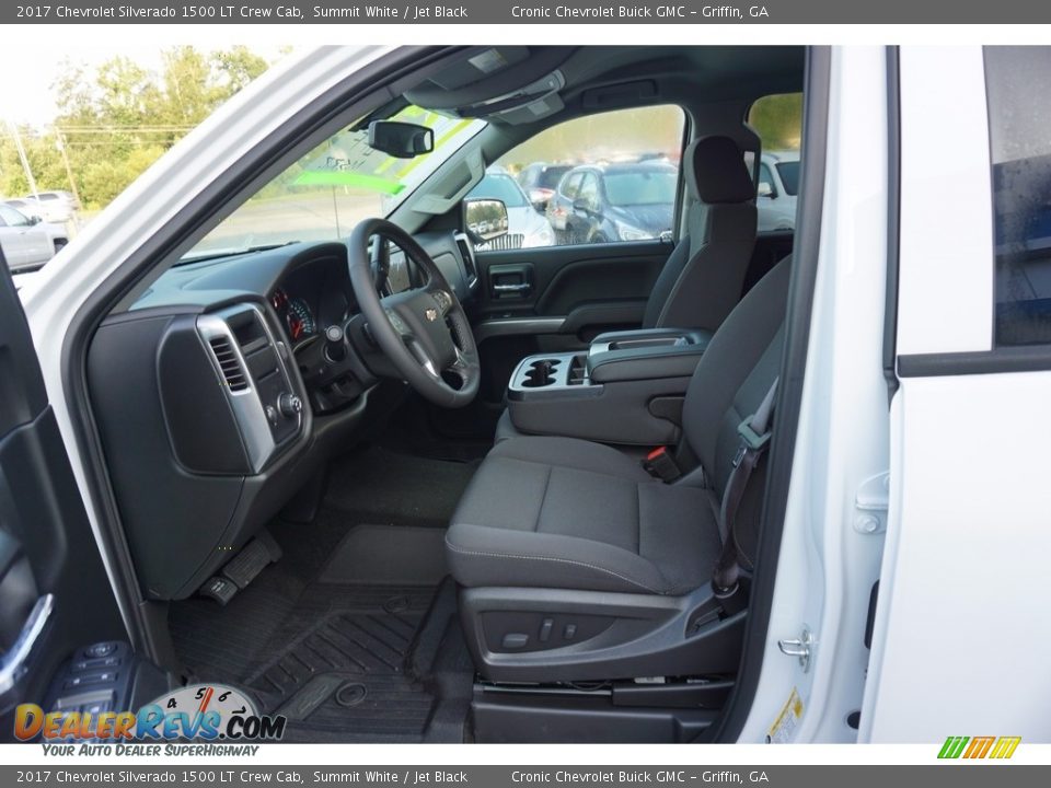Jet Black Interior - 2017 Chevrolet Silverado 1500 LT Crew Cab Photo #9