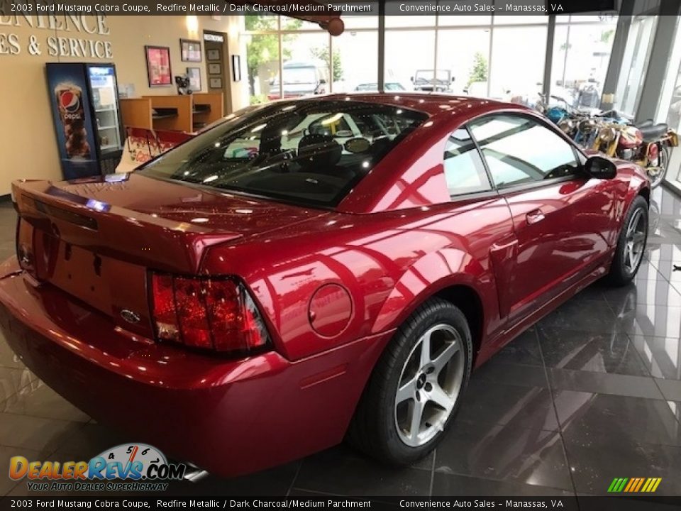2003 Ford Mustang Cobra Coupe Redfire Metallic / Dark Charcoal/Medium Parchment Photo #4