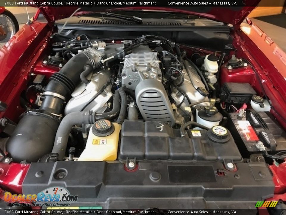 2003 Ford Mustang Cobra Coupe 4.6 Liter SVT Supercharged DOHC 32-Valve V8 Engine Photo #19
