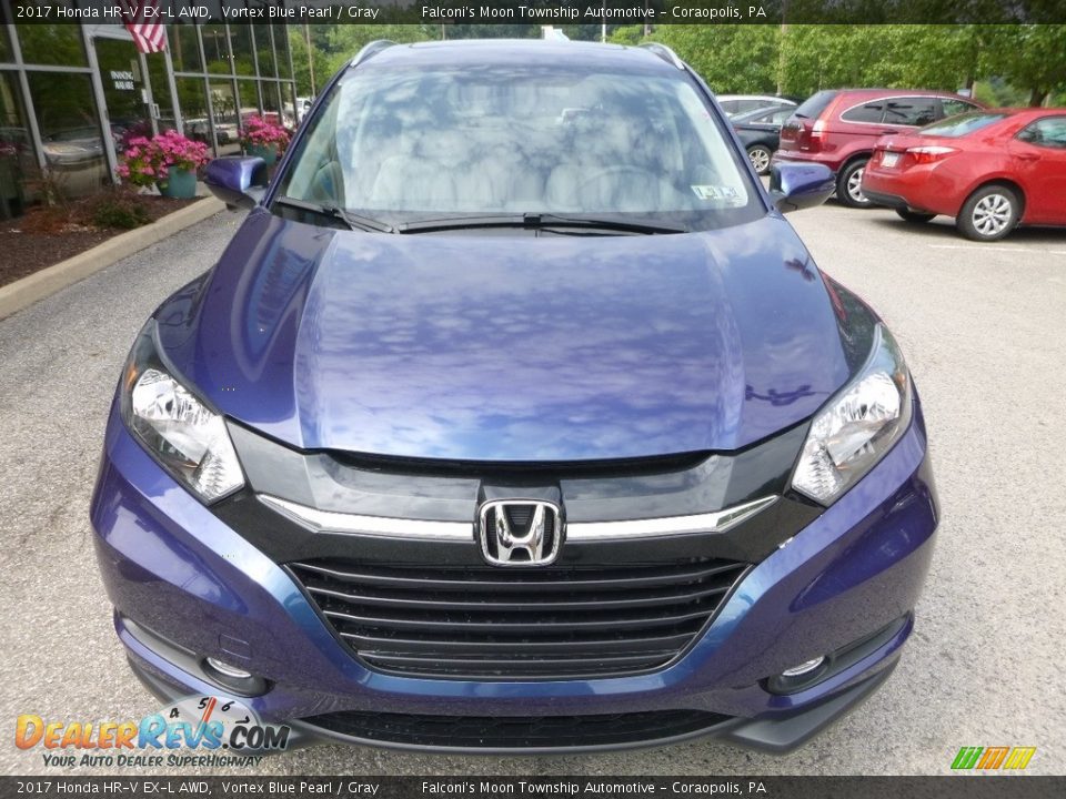 2017 Honda HR-V EX-L AWD Vortex Blue Pearl / Gray Photo #6