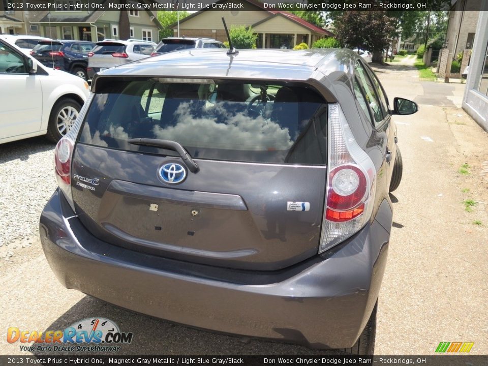 2013 Toyota Prius c Hybrid One Magnetic Gray Metallic / Light Blue Gray/Black Photo #10