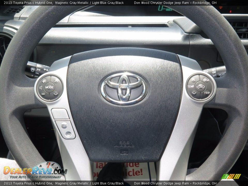2013 Toyota Prius c Hybrid One Magnetic Gray Metallic / Light Blue Gray/Black Photo #13