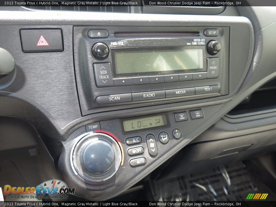 2013 Toyota Prius c Hybrid One Magnetic Gray Metallic / Light Blue Gray/Black Photo #15