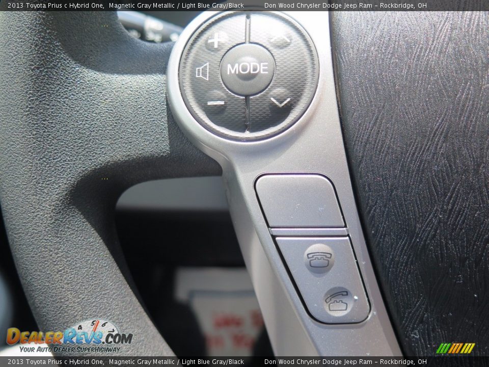 2013 Toyota Prius c Hybrid One Magnetic Gray Metallic / Light Blue Gray/Black Photo #27