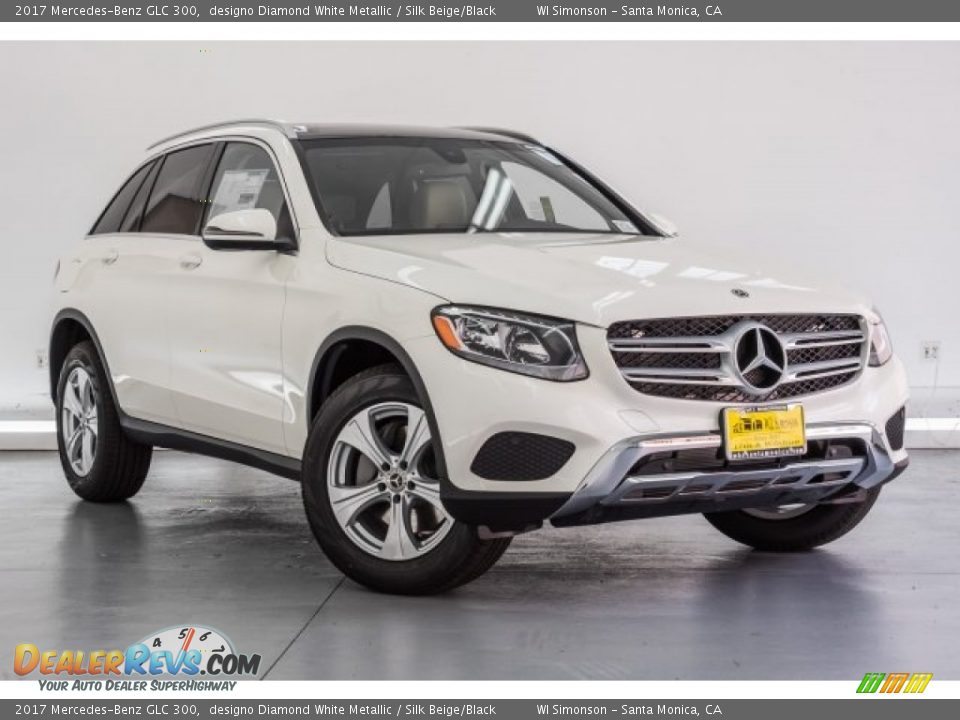 2017 Mercedes-Benz GLC 300 designo Diamond White Metallic / Silk Beige/Black Photo #12