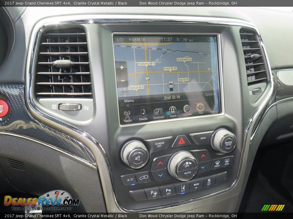 2017 Jeep Grand Cherokee SRT 4x4 Granite Crystal Metallic / Black Photo #11