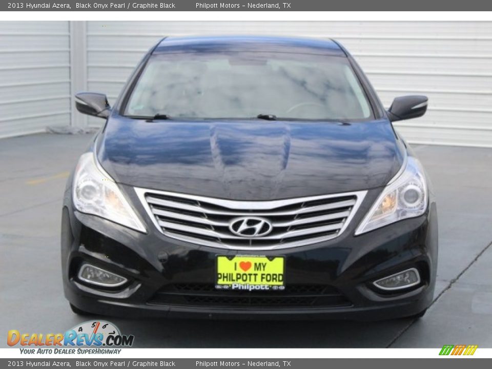 2013 Hyundai Azera Black Onyx Pearl / Graphite Black Photo #2