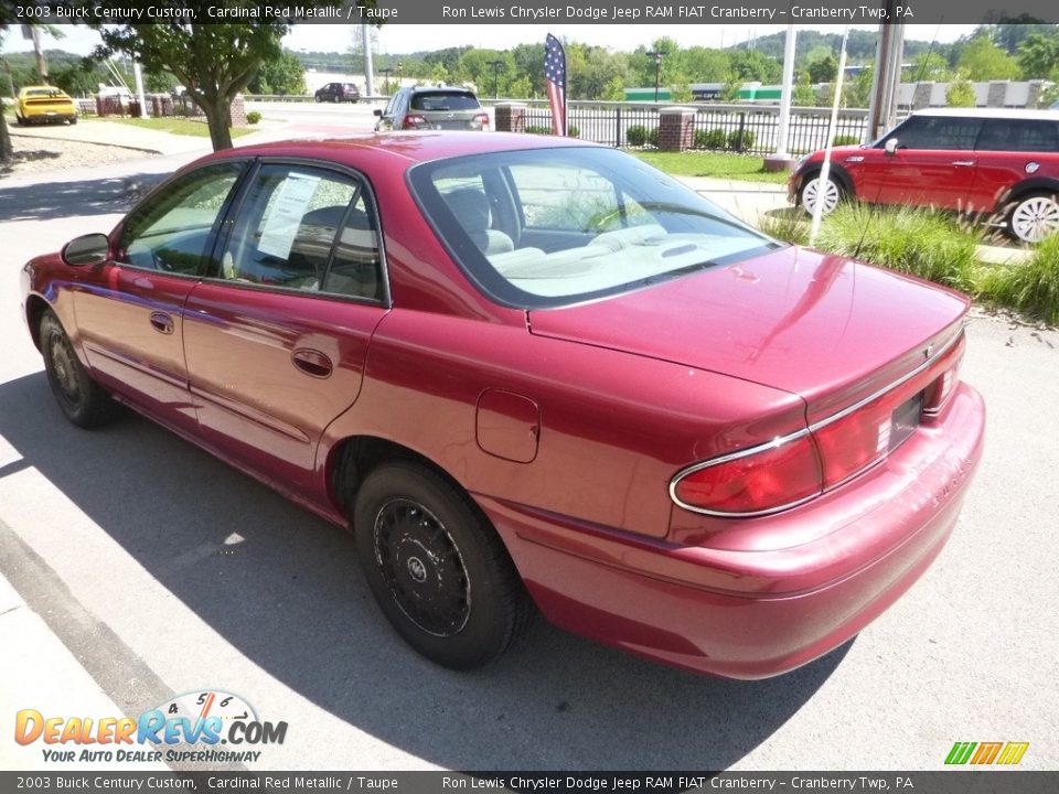2003 Buick Century Custom Cardinal Red Metallic / Taupe Photo #7