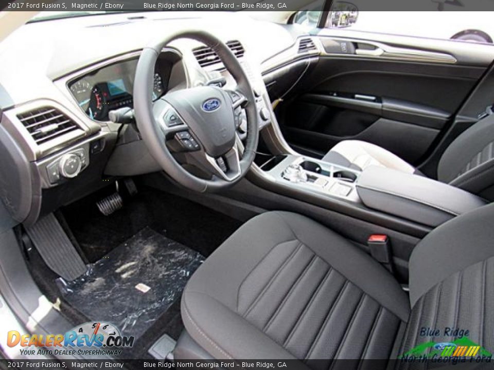 2017 Ford Fusion S Magnetic / Ebony Photo #12