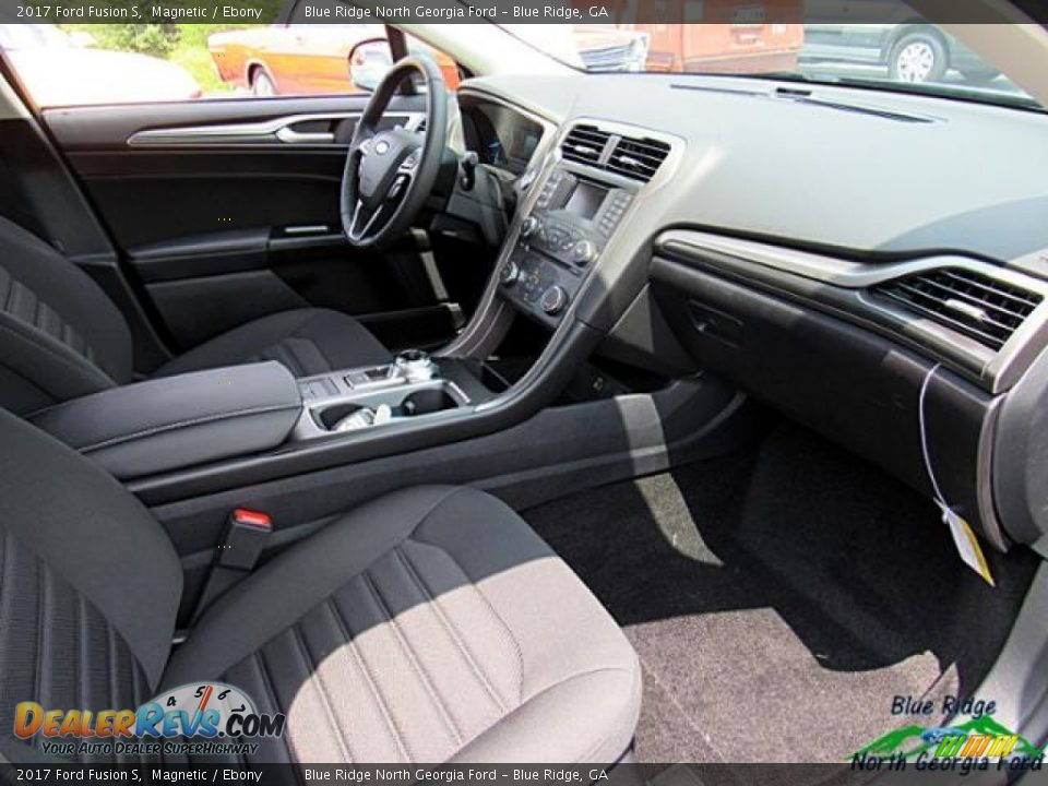 2017 Ford Fusion S Magnetic / Ebony Photo #14