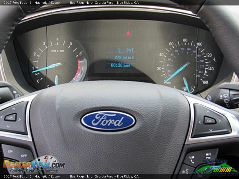 2017 Ford Fusion S Magnetic / Ebony Photo #24