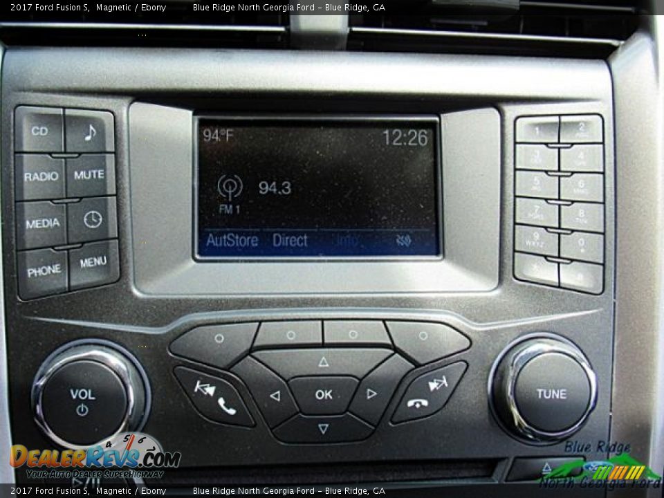 2017 Ford Fusion S Magnetic / Ebony Photo #26