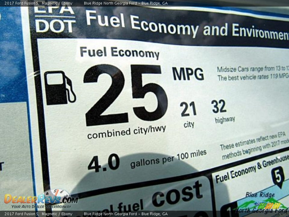 2017 Ford Fusion S Magnetic / Ebony Photo #32