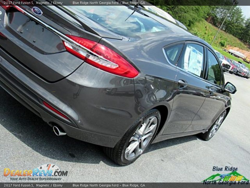 2017 Ford Fusion S Magnetic / Ebony Photo #35