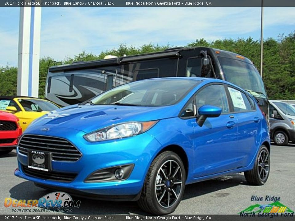 2017 Ford Fiesta SE Hatchback Blue Candy / Charcoal Black Photo #1