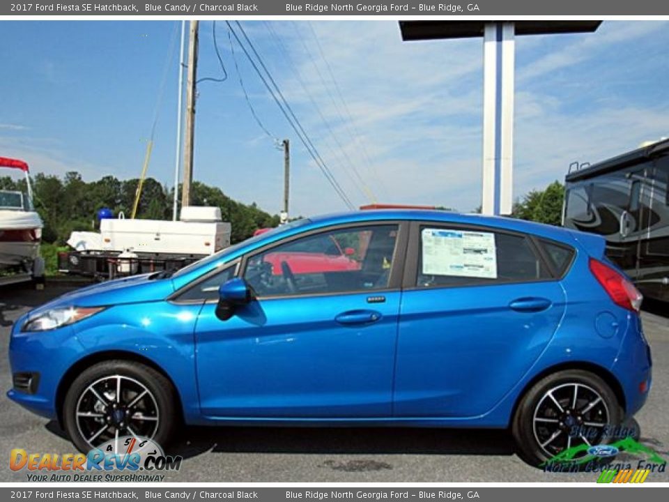 2017 Ford Fiesta SE Hatchback Blue Candy / Charcoal Black Photo #2