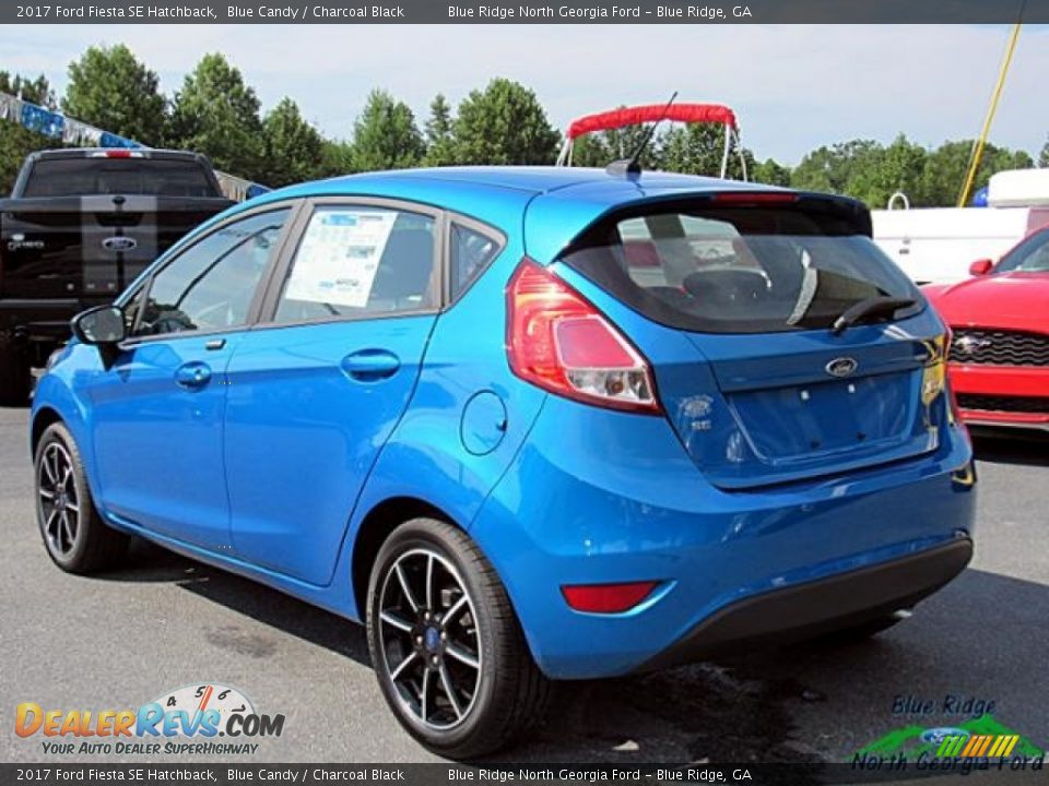 2017 Ford Fiesta SE Hatchback Blue Candy / Charcoal Black Photo #3