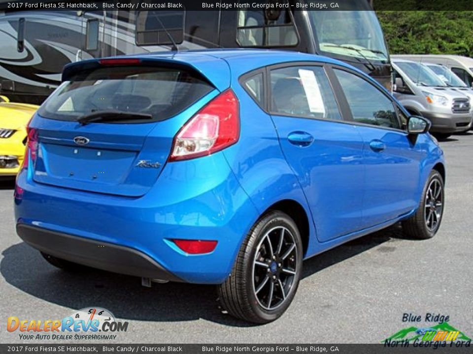 2017 Ford Fiesta SE Hatchback Blue Candy / Charcoal Black Photo #6