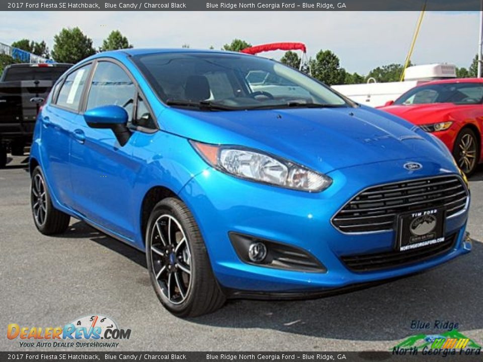2017 Ford Fiesta SE Hatchback Blue Candy / Charcoal Black Photo #8