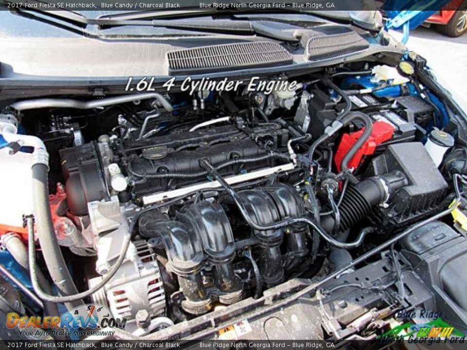 2017 Ford Fiesta SE Hatchback Blue Candy / Charcoal Black Photo #10