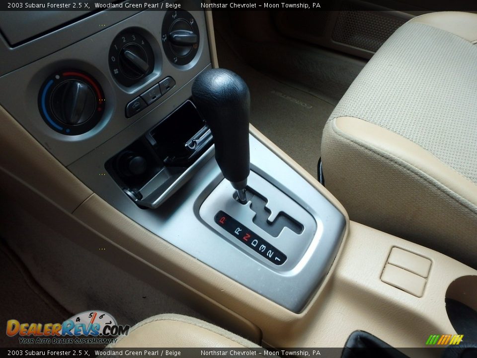 2003 Subaru Forester 2.5 X Woodland Green Pearl / Beige Photo #12