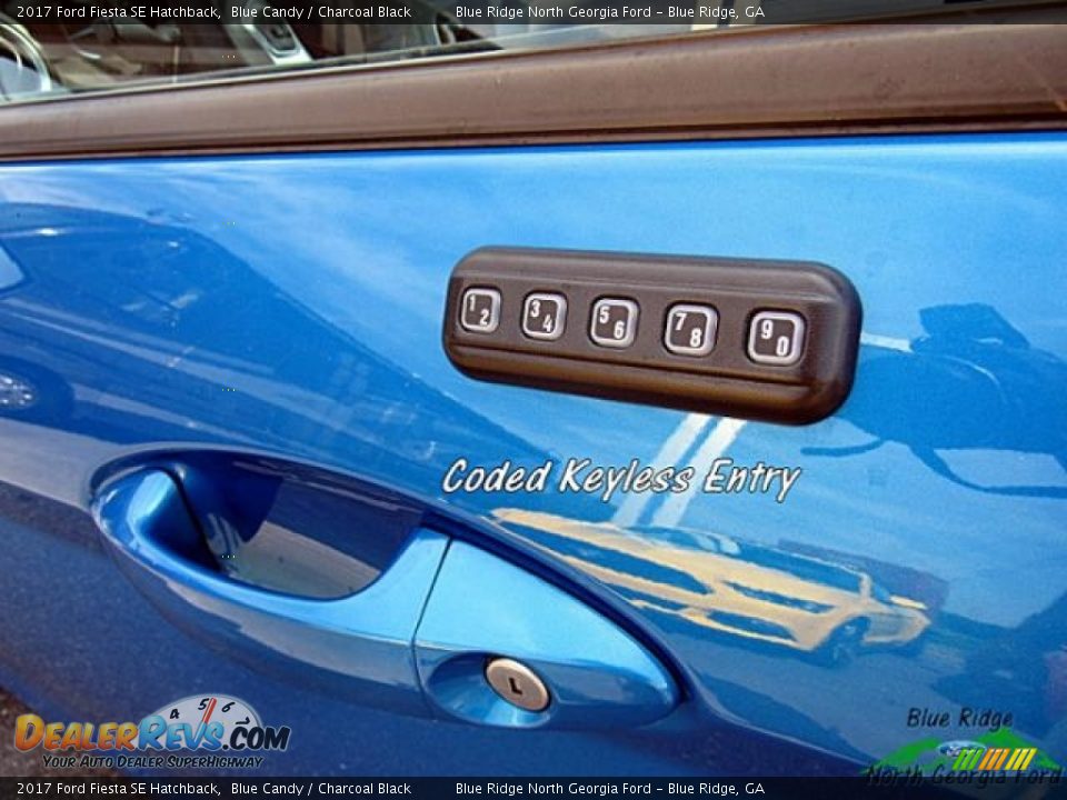2017 Ford Fiesta SE Hatchback Blue Candy / Charcoal Black Photo #25