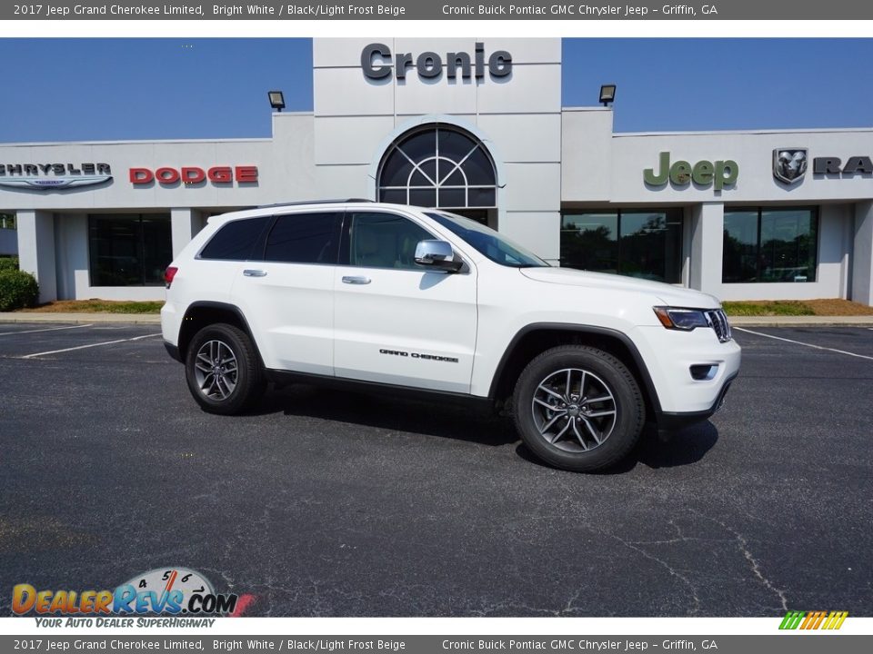 2017 Jeep Grand Cherokee Limited Bright White / Black/Light Frost Beige Photo #1