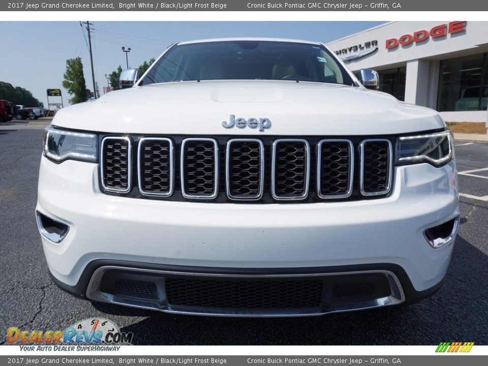 2017 Jeep Grand Cherokee Limited Bright White / Black/Light Frost Beige Photo #2
