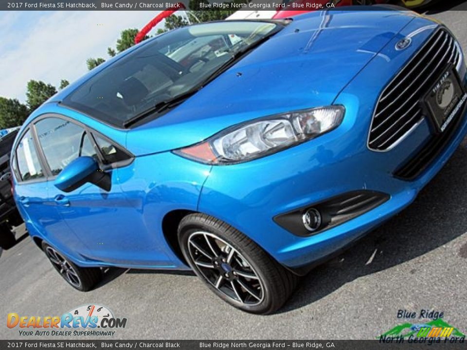 2017 Ford Fiesta SE Hatchback Blue Candy / Charcoal Black Photo #33