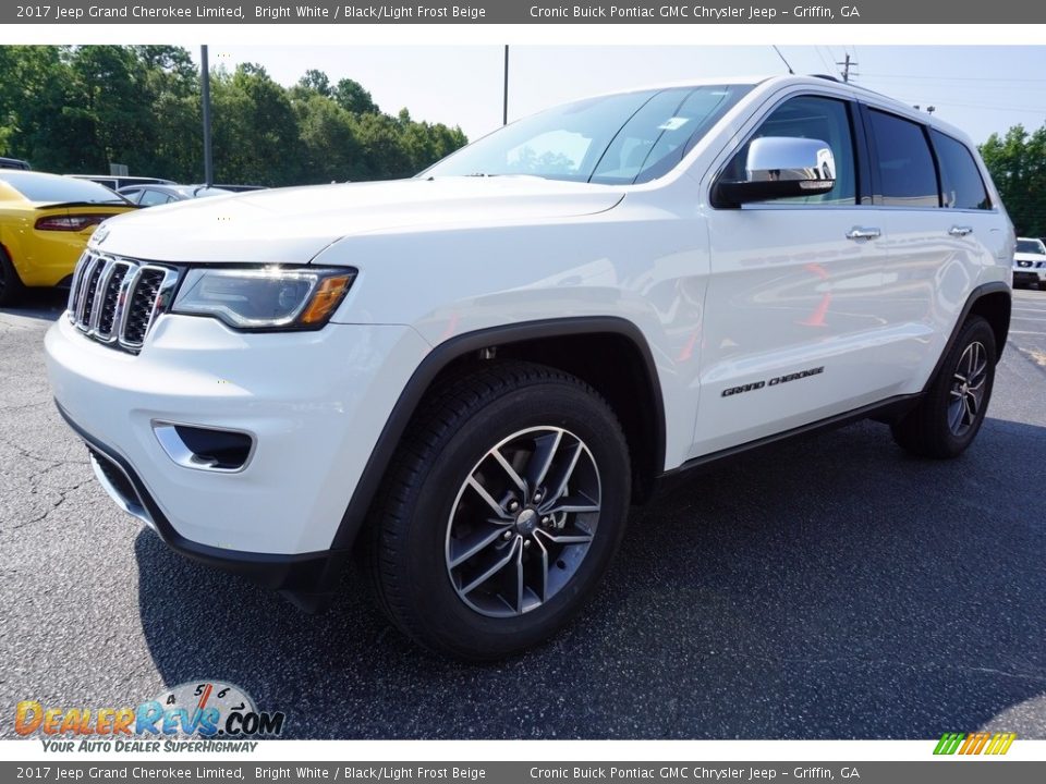 2017 Jeep Grand Cherokee Limited Bright White / Black/Light Frost Beige Photo #3