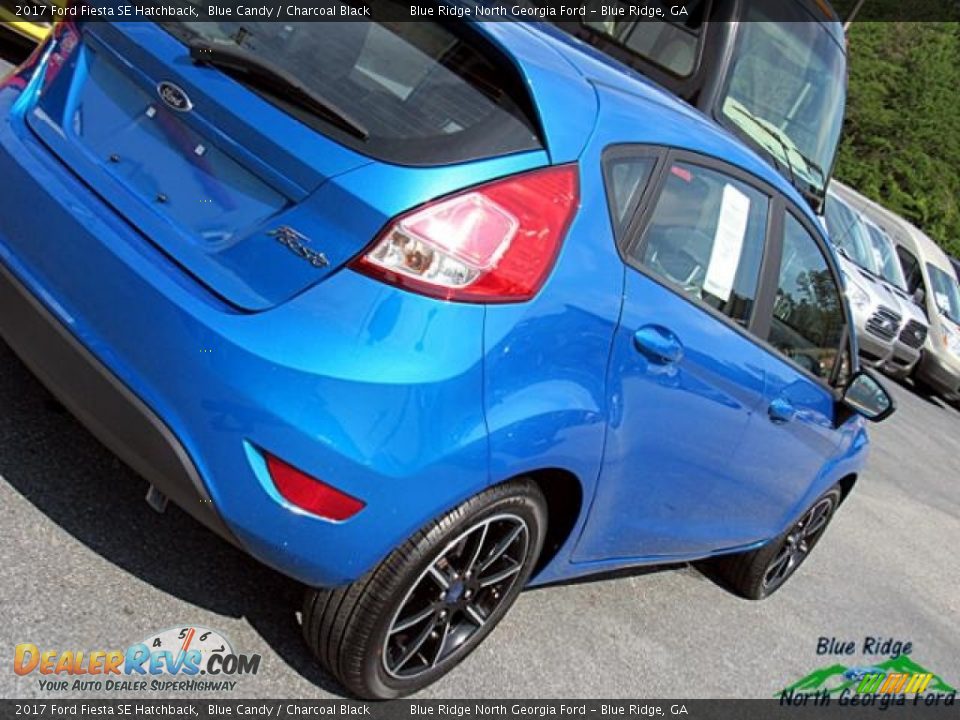 2017 Ford Fiesta SE Hatchback Blue Candy / Charcoal Black Photo #34