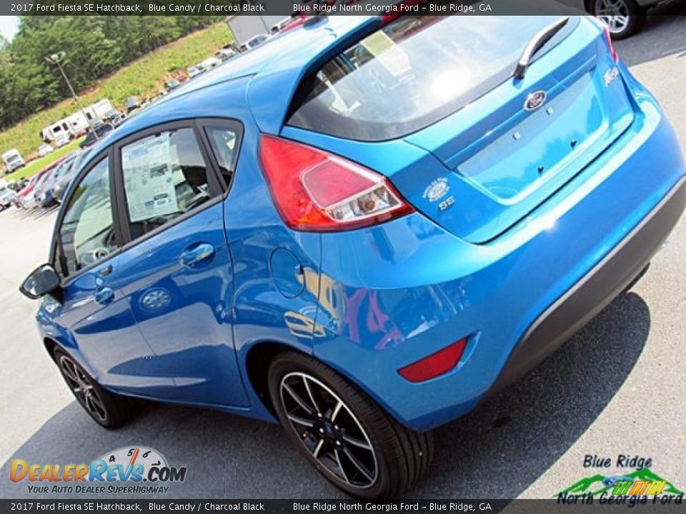 2017 Ford Fiesta SE Hatchback Blue Candy / Charcoal Black Photo #35