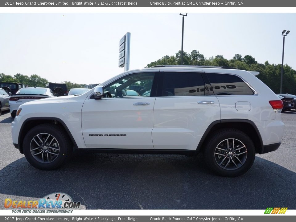2017 Jeep Grand Cherokee Limited Bright White / Black/Light Frost Beige Photo #4