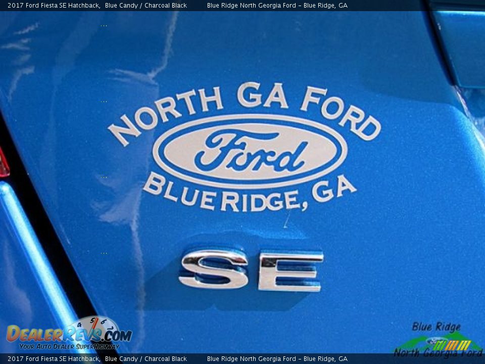 2017 Ford Fiesta SE Hatchback Blue Candy / Charcoal Black Photo #36