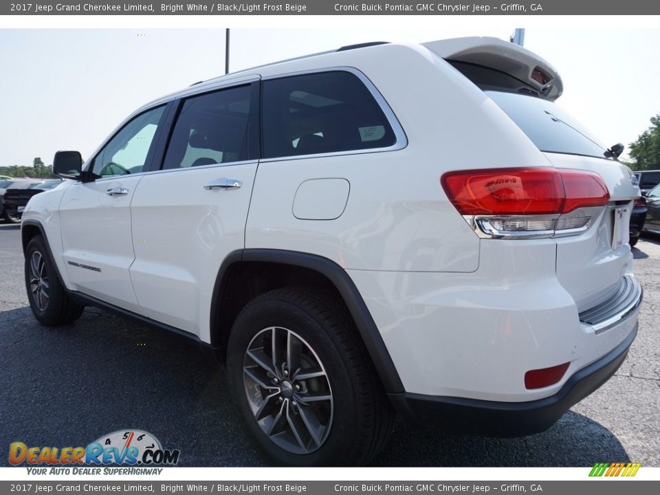 2017 Jeep Grand Cherokee Limited Bright White / Black/Light Frost Beige Photo #5