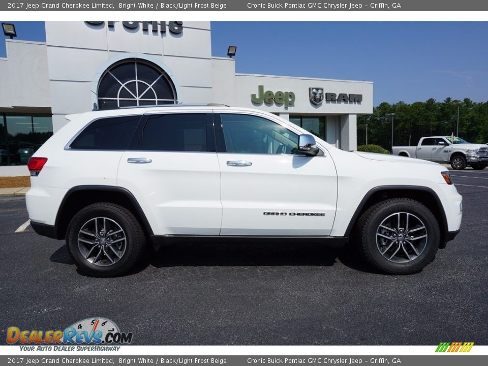 2017 Jeep Grand Cherokee Limited Bright White / Black/Light Frost Beige Photo #8