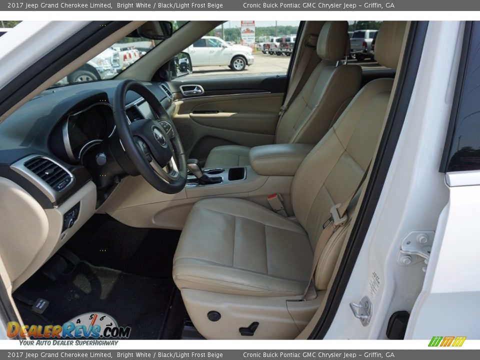 2017 Jeep Grand Cherokee Limited Bright White / Black/Light Frost Beige Photo #9