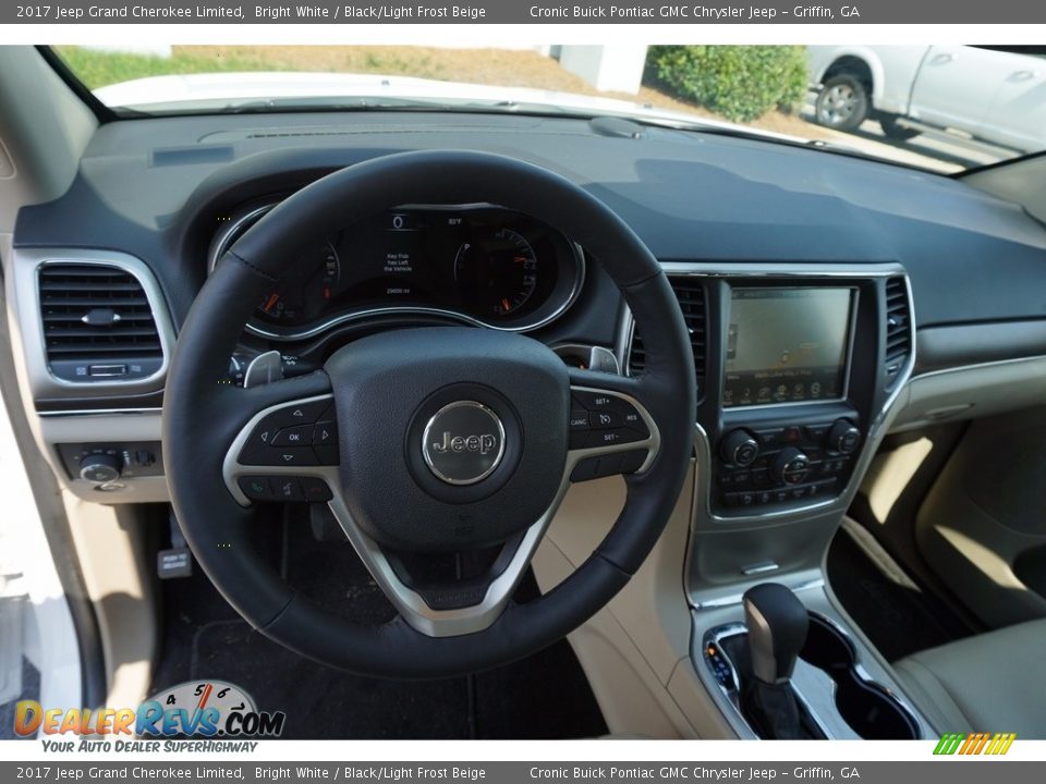 2017 Jeep Grand Cherokee Limited Bright White / Black/Light Frost Beige Photo #10