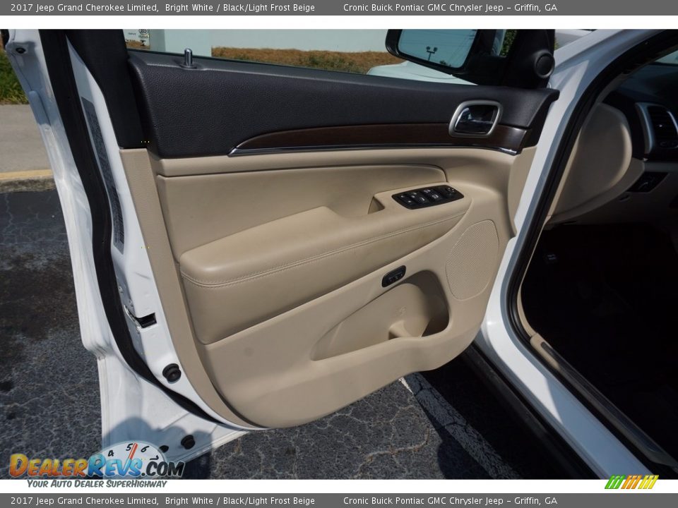 2017 Jeep Grand Cherokee Limited Bright White / Black/Light Frost Beige Photo #11