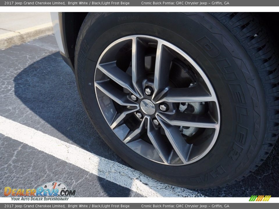 2017 Jeep Grand Cherokee Limited Bright White / Black/Light Frost Beige Photo #13