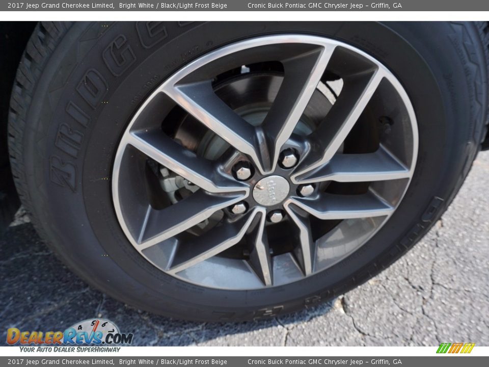 2017 Jeep Grand Cherokee Limited Bright White / Black/Light Frost Beige Photo #15