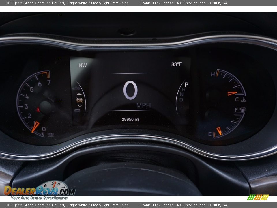 2017 Jeep Grand Cherokee Limited Bright White / Black/Light Frost Beige Photo #22