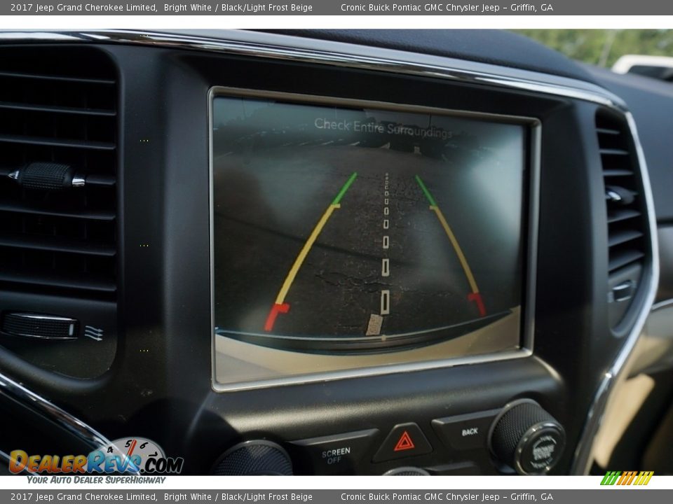 2017 Jeep Grand Cherokee Limited Bright White / Black/Light Frost Beige Photo #24
