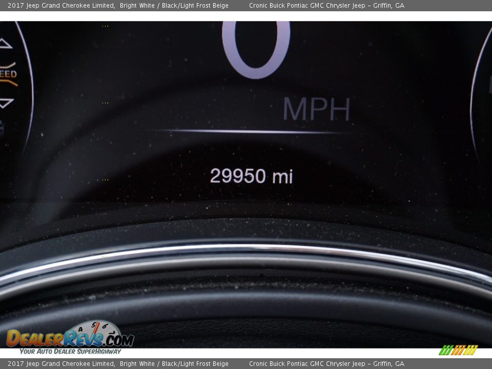 2017 Jeep Grand Cherokee Limited Bright White / Black/Light Frost Beige Photo #26