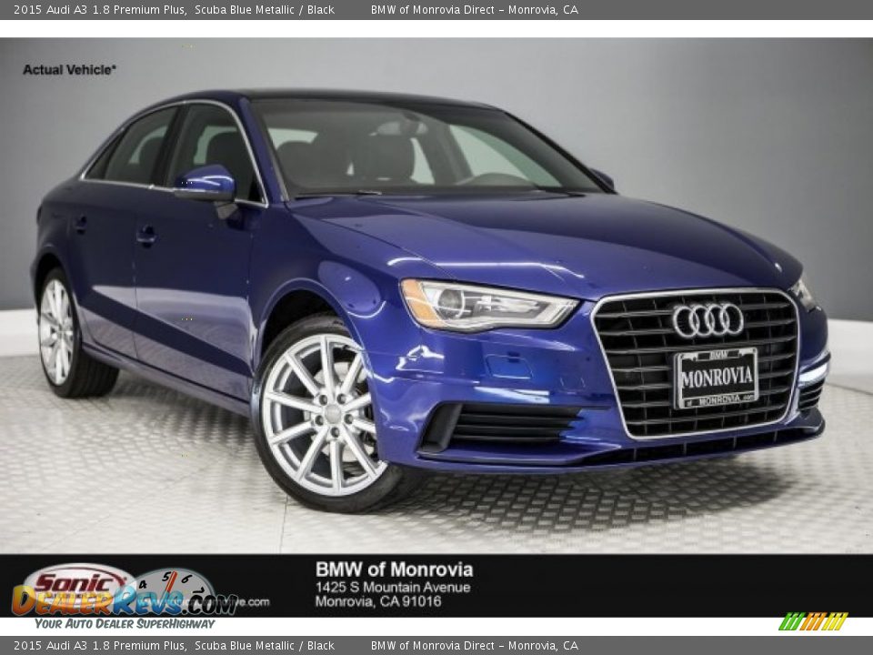 2015 Audi A3 1.8 Premium Plus Scuba Blue Metallic / Black Photo #1