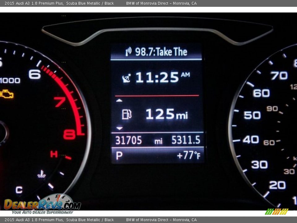 2015 Audi A3 1.8 Premium Plus Scuba Blue Metallic / Black Photo #31