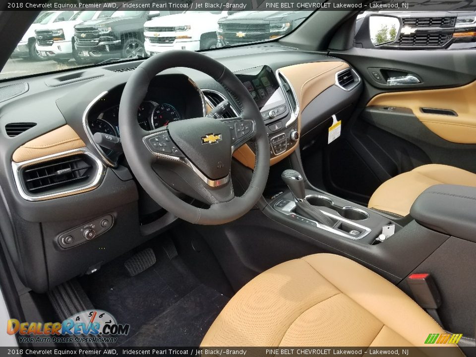 2018 Chevrolet Equinox Premier AWD Iridescent Pearl Tricoat / Jet Black/­Brandy Photo #8