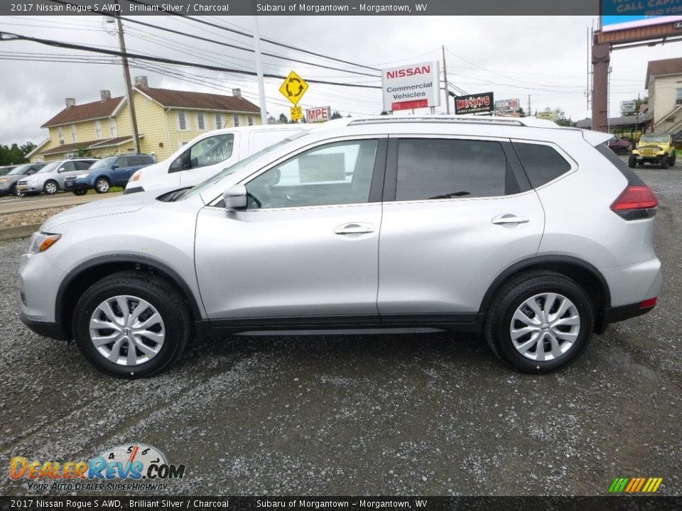 2017 Nissan Rogue S AWD Brilliant Silver / Charcoal Photo #7