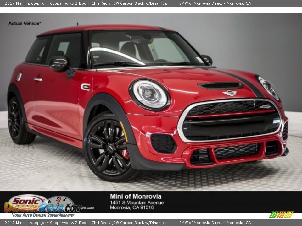 2017 Mini Hardtop John Cooperworks 2 Door Chili Red / JCW Carbon Black w/Dinamica Photo #1