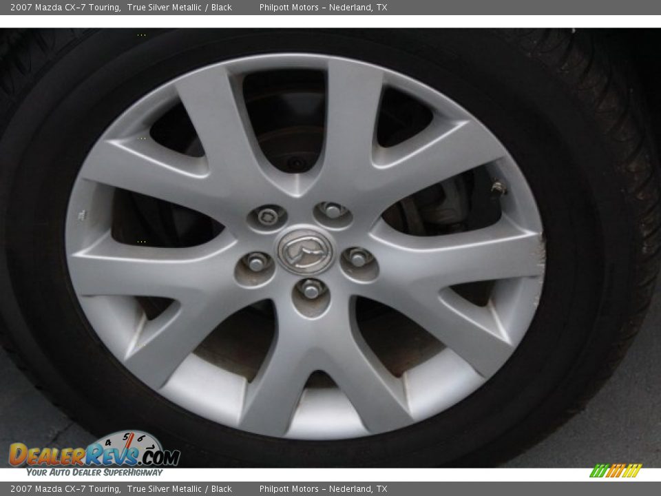 2007 Mazda CX-7 Touring True Silver Metallic / Black Photo #6